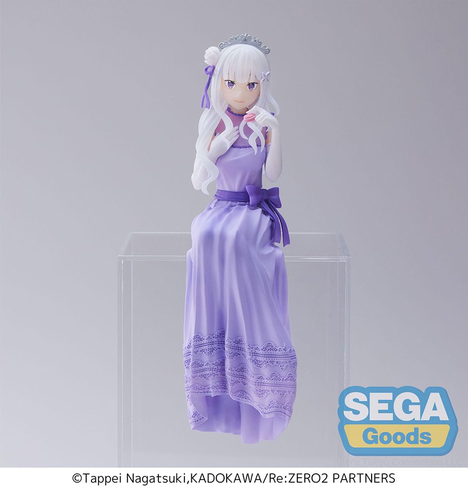 PRE-ORDER Re:ZERO -Starting Life in Another World-: Lost in Memories PM Figure - Emilia: Dressed Up Party Perching Ver.