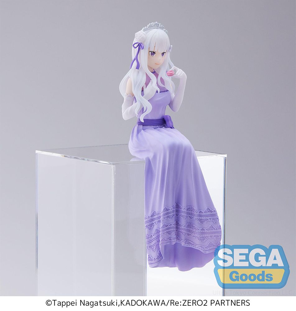 PRE-ORDER Re:ZERO -Starting Life in Another World-: Lost in Memories PM Figure - Emilia: Dressed Up Party Perching Ver.