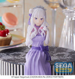 PRE-ORDER Re:ZERO -Starting Life in Another World-: Lost in Memories PM Figure - Emilia: Dressed Up Party Perching Ver.