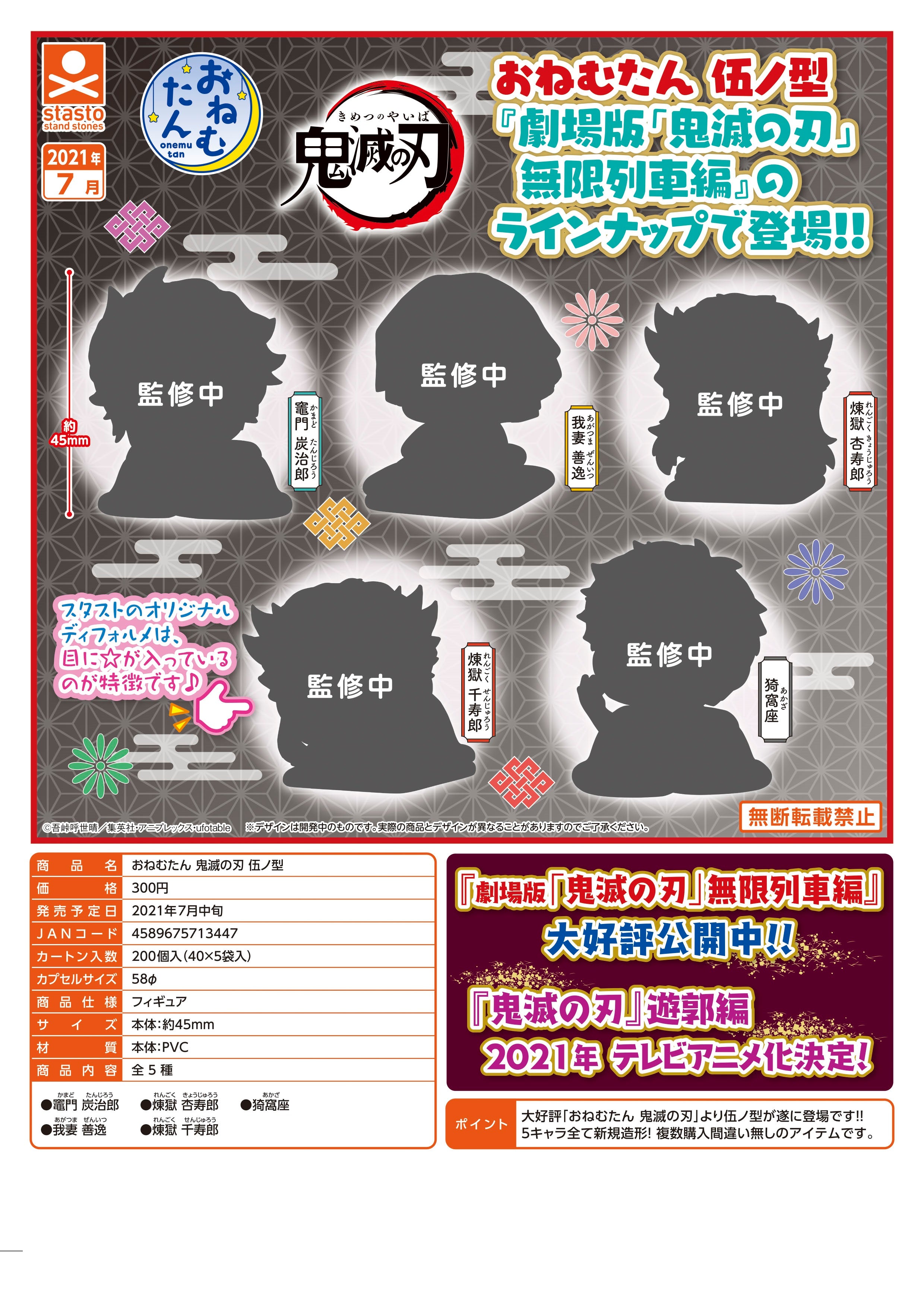 PRE-ORDER Demon Slayer: Kimetsu no Yaiba - Onemutan Fifth Form [Set of 5]