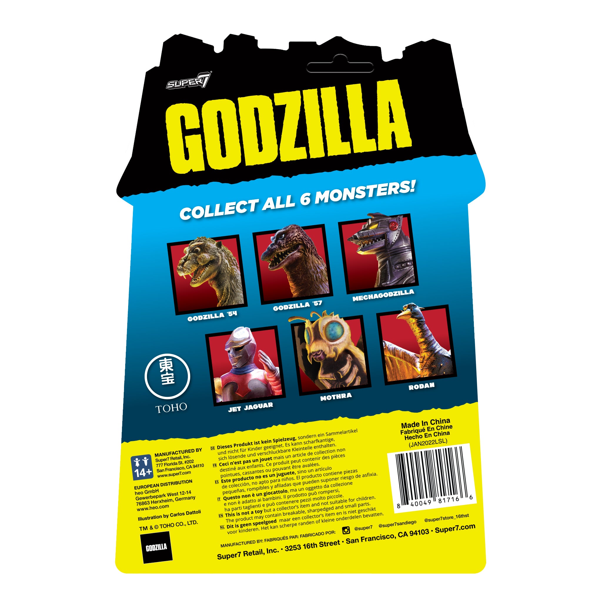 PRE-ORDER Toho Reaction Figure Wave 1 - Godzilla '57