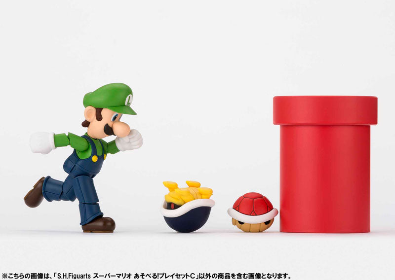 IN-STOCK Bandai - S.H.Figuarts - Super Mario Brothers - Diorama Playset C - Met, Pakkun Flower