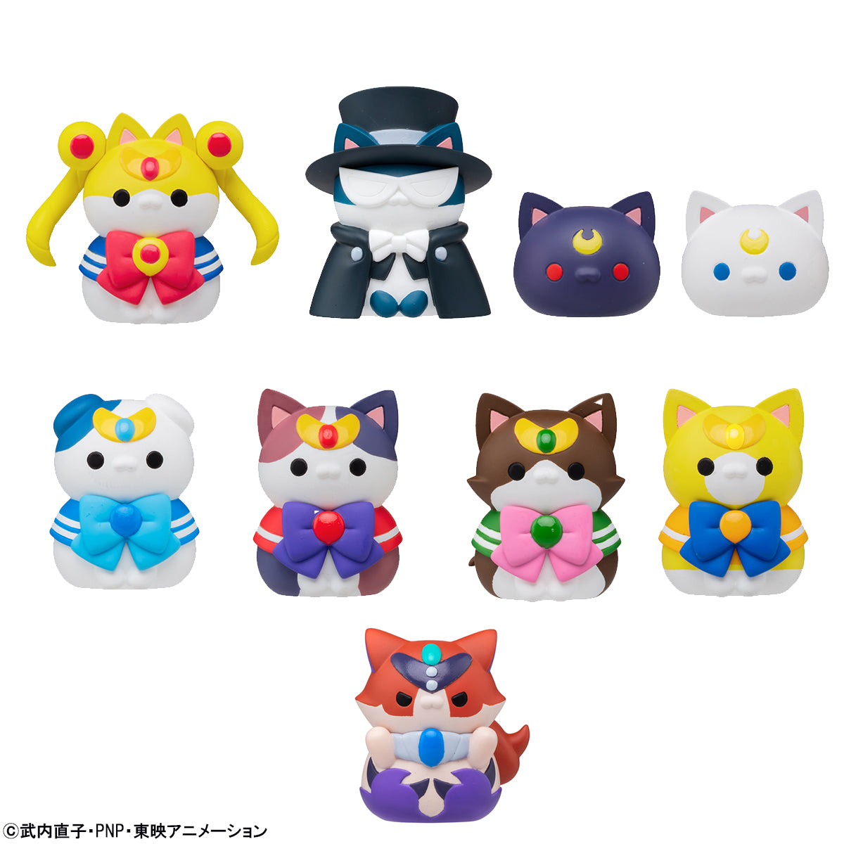 IN-STOCK MegaHouse - MEGA CAT PROJECT - Sailor Moon - Sailor Mewn: In the name of the moon I will punish meow! [Set of 8] [EXCLUSIVE]