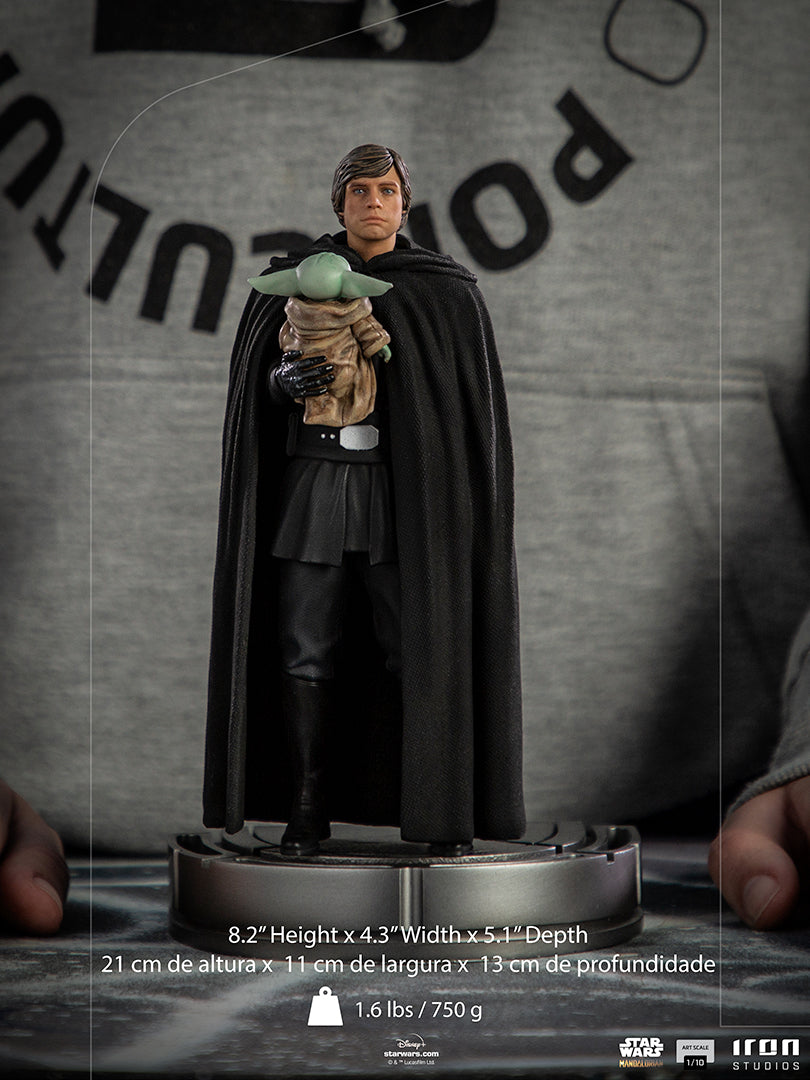 PRE-ORDER Star Wars: The Mandalorian - Luke Skywalker and Grogu Art Scale 1/10