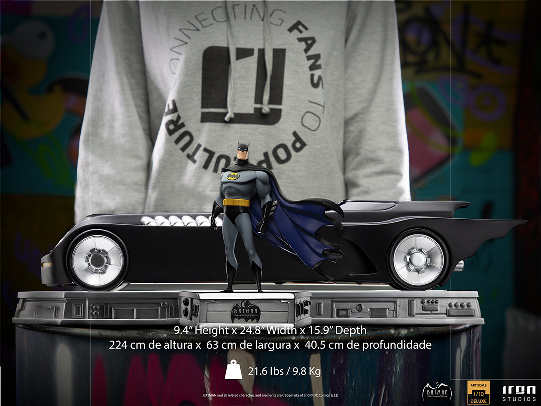PRE-ORDER Batman: The Animated Series - Batman and Batmobile Deluxe Art Scale 1/10