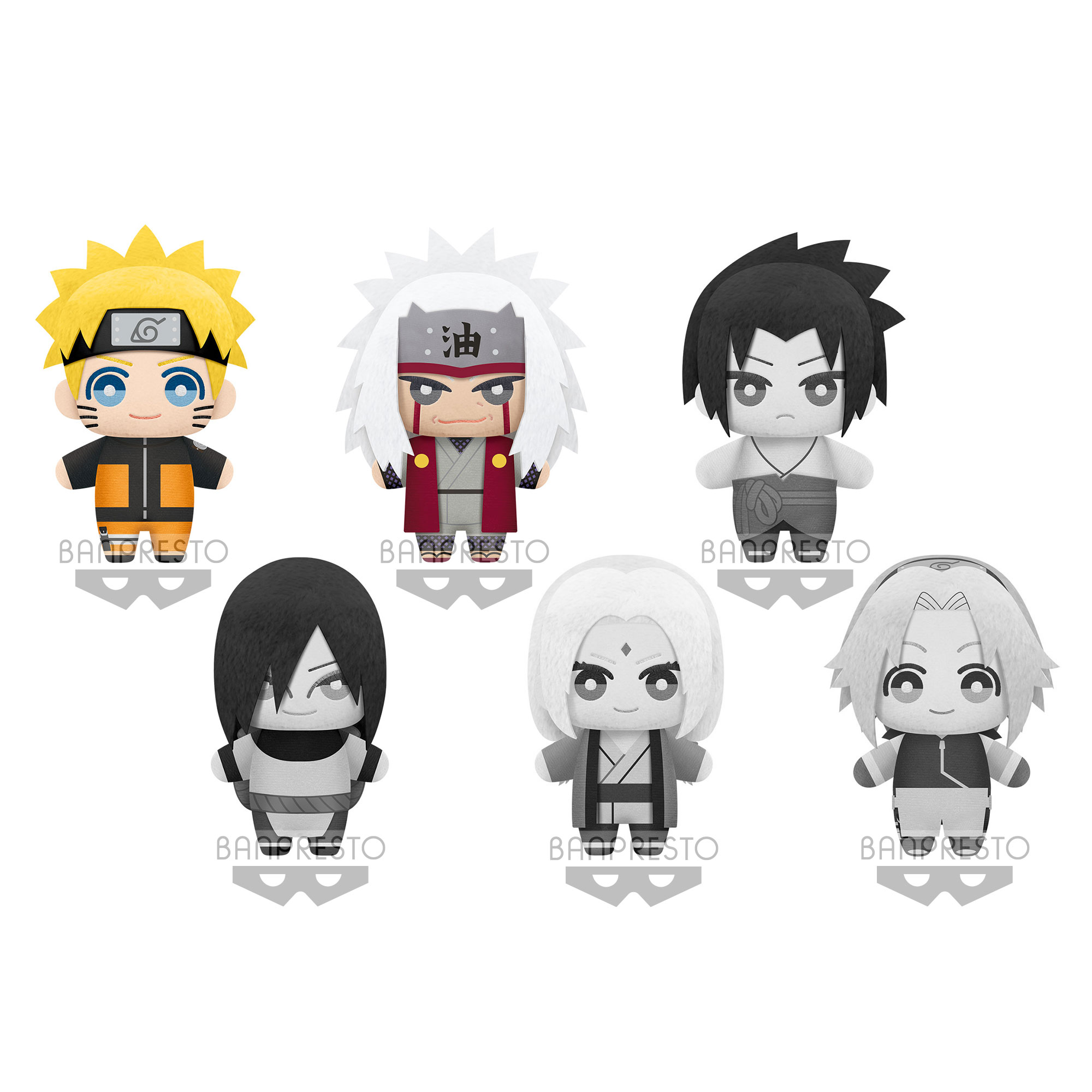 PRE-ORDER Naruto Shippuden Tomonui Plush Assorted Series 1 - Naruto & Jiraiya