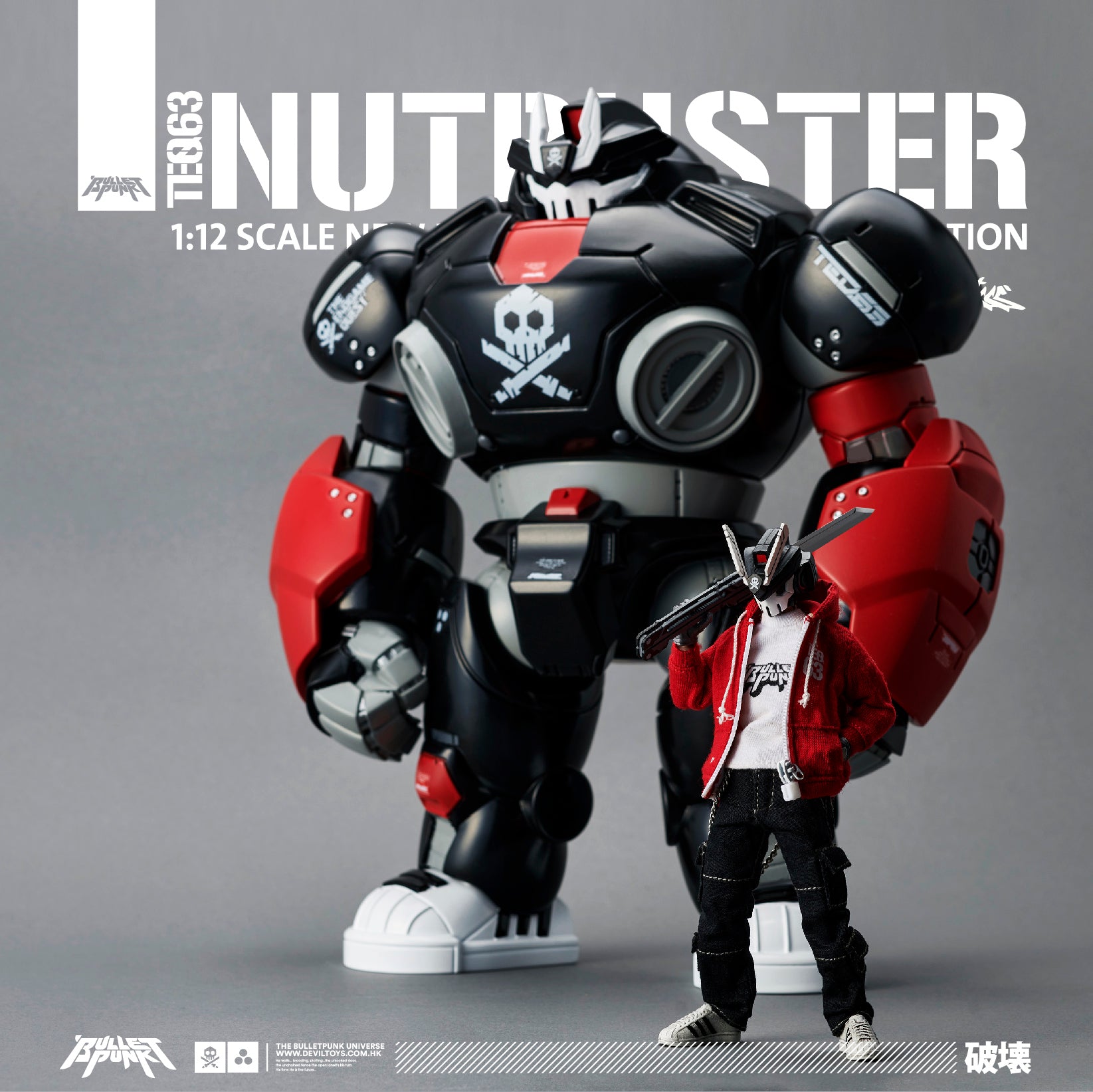 PRE-ORDER Quiccs - TEQ63 - OG RED & NUTBUSTER SET: New Bulletpunk Universe OG Edition 1/12