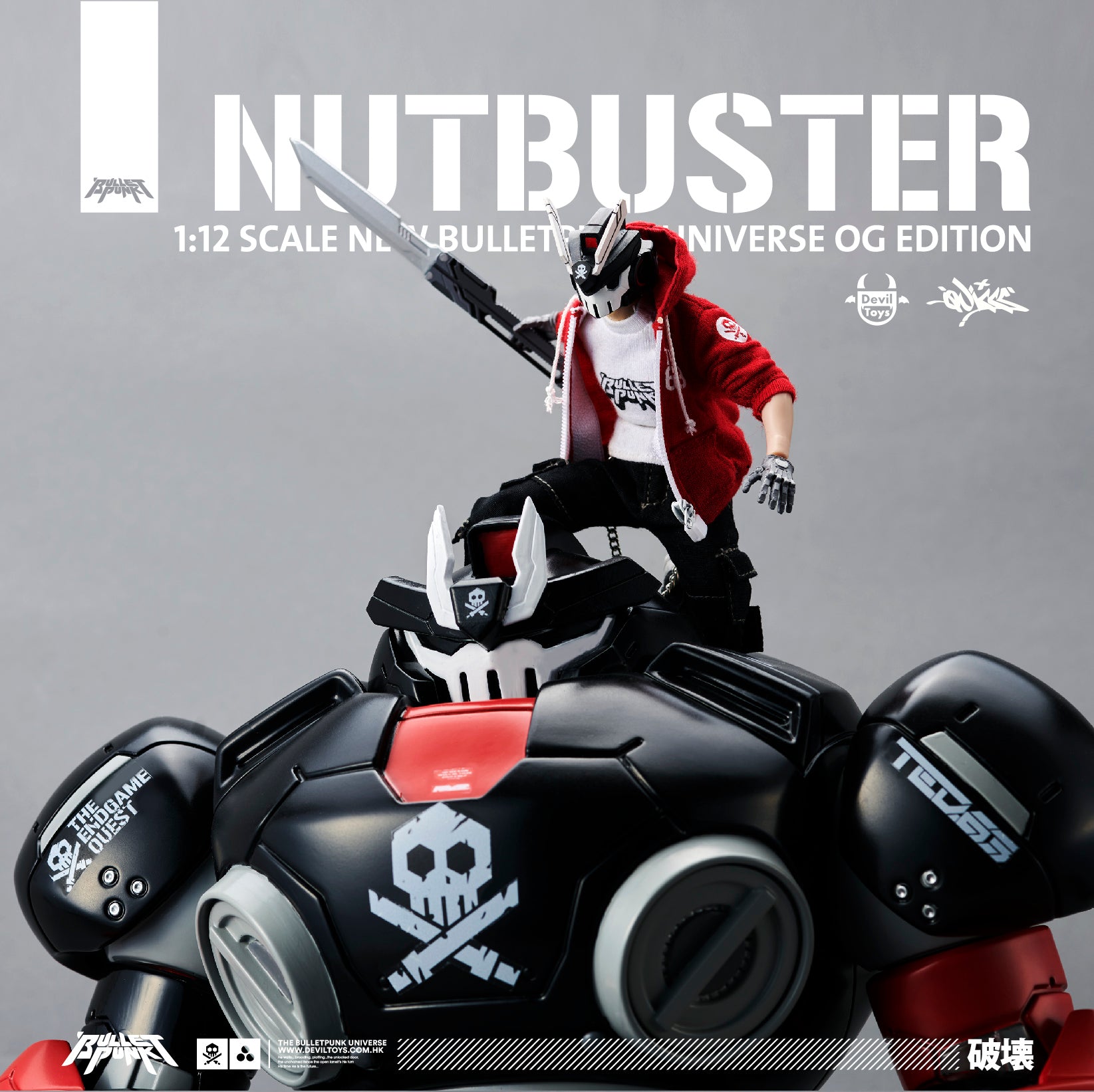 PRE-ORDER Quiccs - TEQ63 - OG RED & NUTBUSTER SET: New Bulletpunk Universe OG Edition 1/12