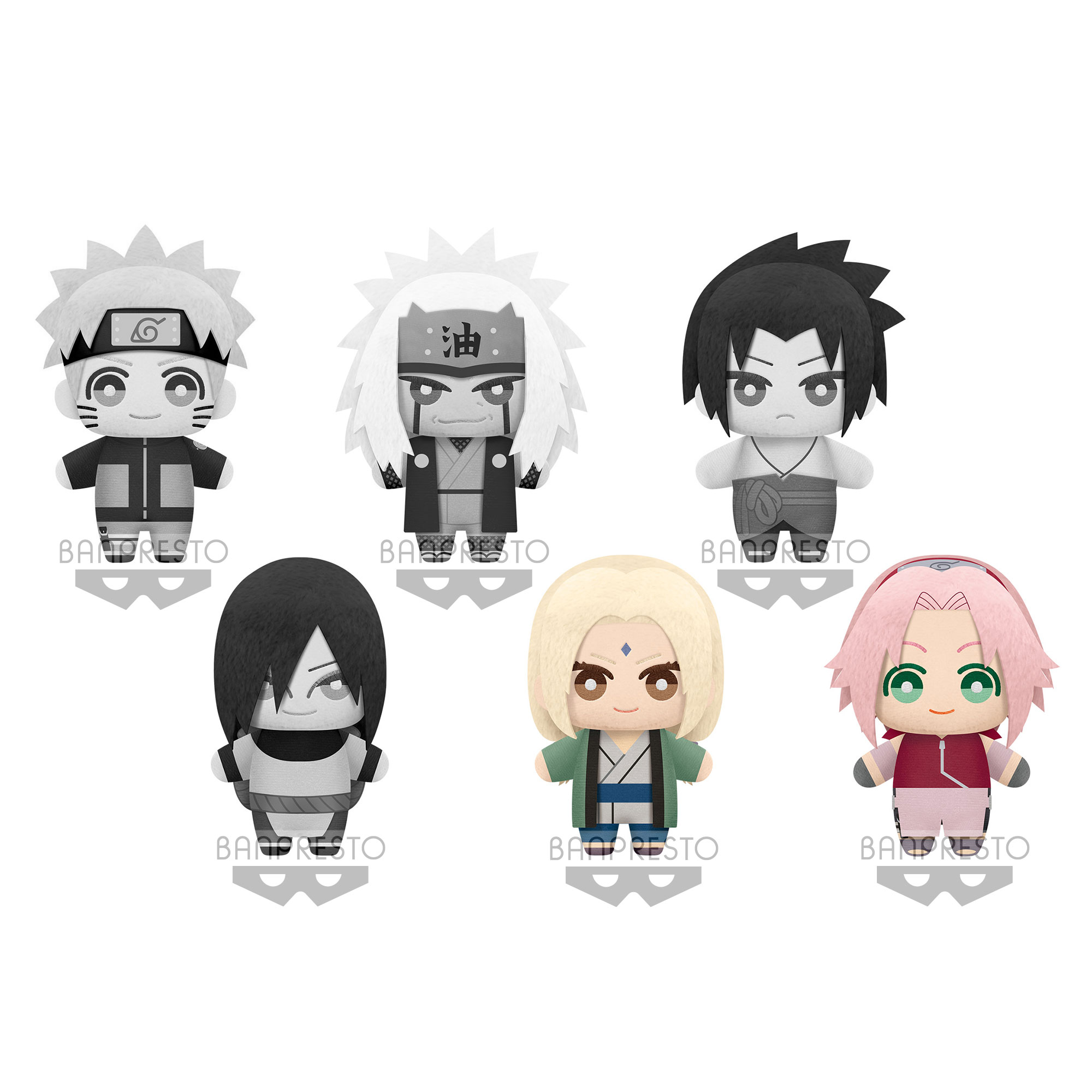 PRE-ORDER Naruto Shippuden Tomonui Plush Assorted Series 1 - Tsunade & Sakura